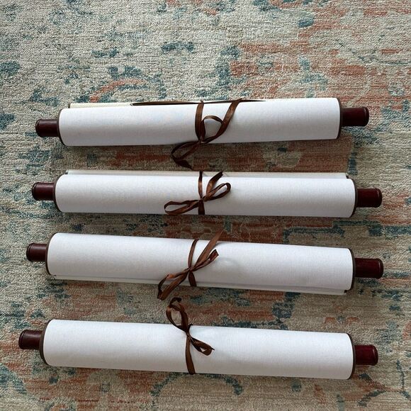 Vintage Chinese Silk Needlepoint Embroidered Tapestry Scroll 4 Panels Art Piece - Picture 2 of 16